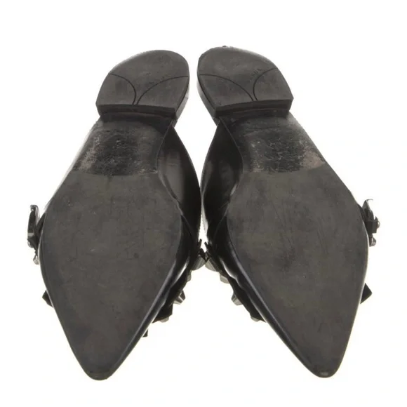 PRADA Leather Studded Mule in Black - Picture 5 of 6